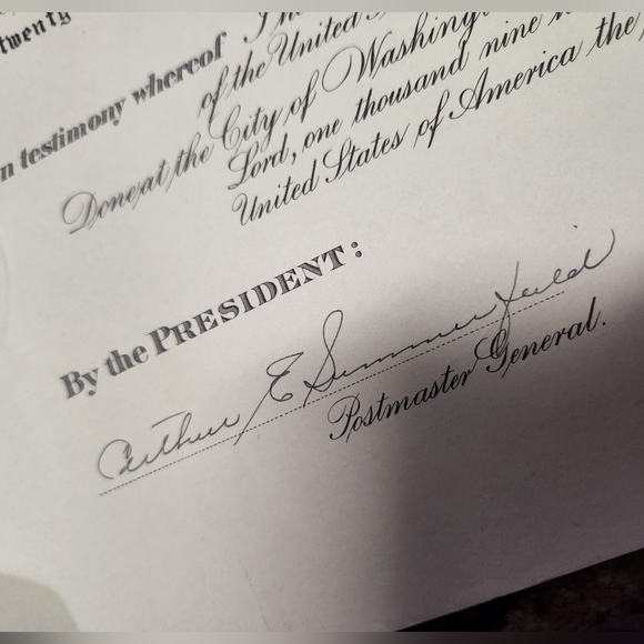 Authentic certificate 1954 - Picture 6 of 10